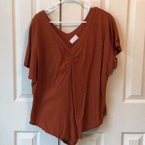 Burnt orange blouse